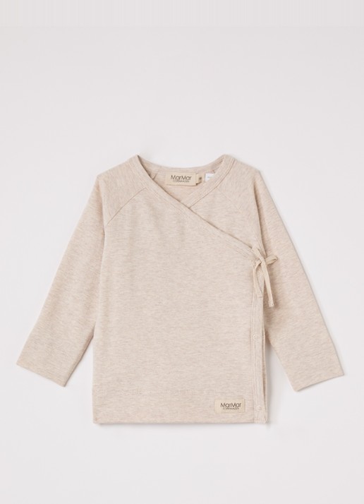 MarMar COPENHAGEN Tut longsleeve met overslag in  katoenblend