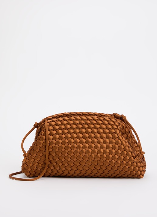 Marrea Clutch met gevlochten details en verstelbare schouderriem