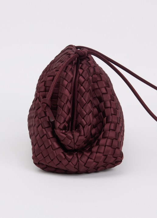 Marrea Clutch met gevlochten details en verstelbare schouderriem - detail 2 indigo