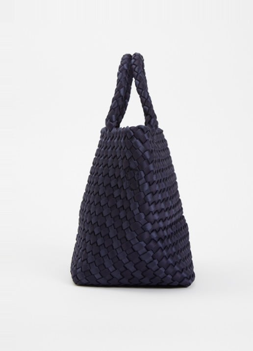 Marrea Midi handtas met afneembare schouderriem en gevlochten details  - detail 4 royalblauw