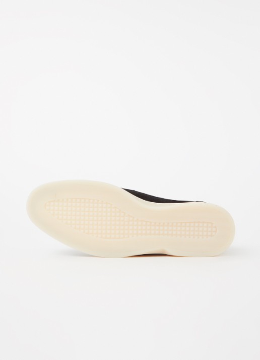 Mason Garments Amalfi slip-on van suède - detail 4 zwart
