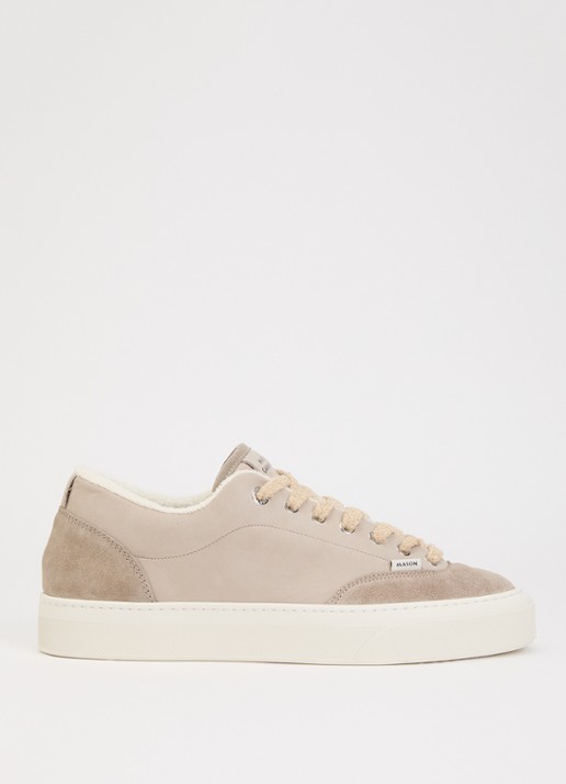 Mason Garments Atlantis sneaker van nubuck met suède details