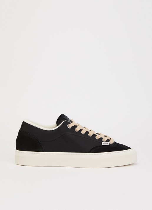 Mason Garments Atlantis sneaker van nubuck met suède details