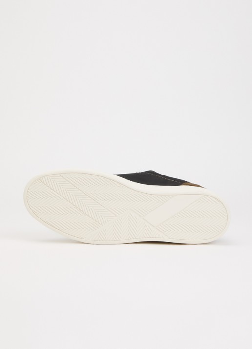 Mason Garments Atlantis sneaker van nubuck met suède details - detail 5 bronsgroen
