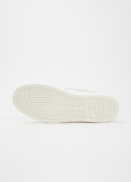 Mason Garments Matera sneaker van nubuck met details van suède - detail 3 gebroken wit