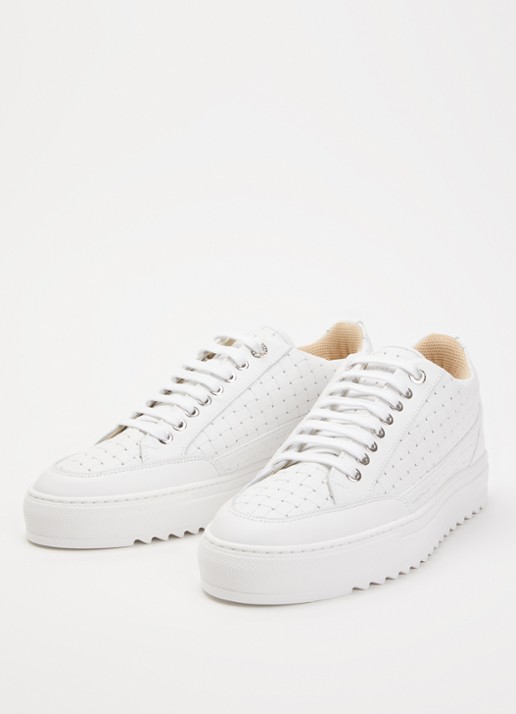 Mason Garments Tia Bardolino sneaker van leer - detail 2 gebroken wit