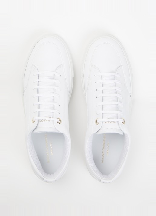 Mason Garments Tia Dress sneaker van leer - detail 2 gebroken wit