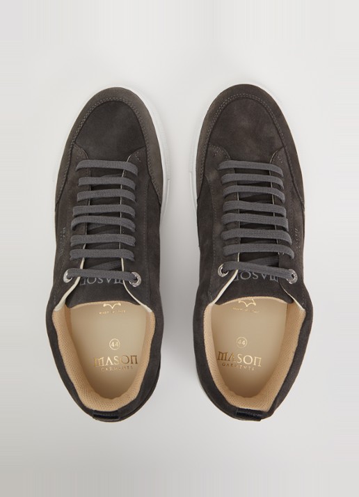 Mason Garments Tia Nativo sneaker van suède - detail 2 donkergrijs