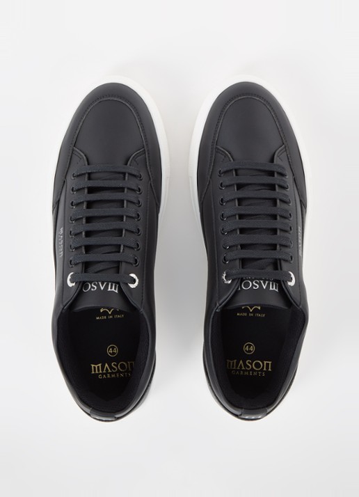 Mason Garments Tia Nuovo sneaker van leer - detail 2 zwart