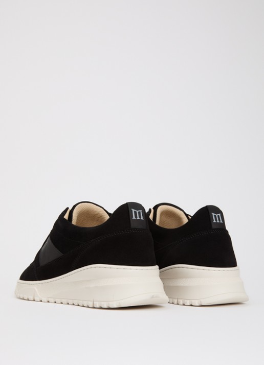 Mason Garments Tia Runner sneaker van suède met details van nubuck - achterkant 5 zwart