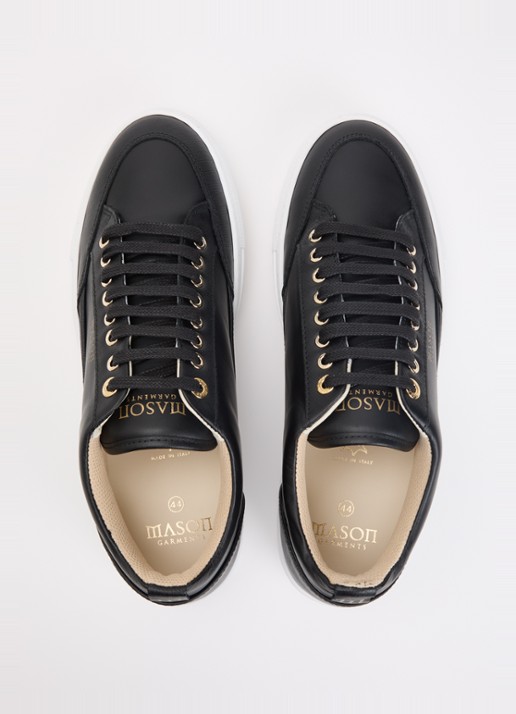 Mason Garments Tia Semplice sneaker van leer - detail 3 zwart