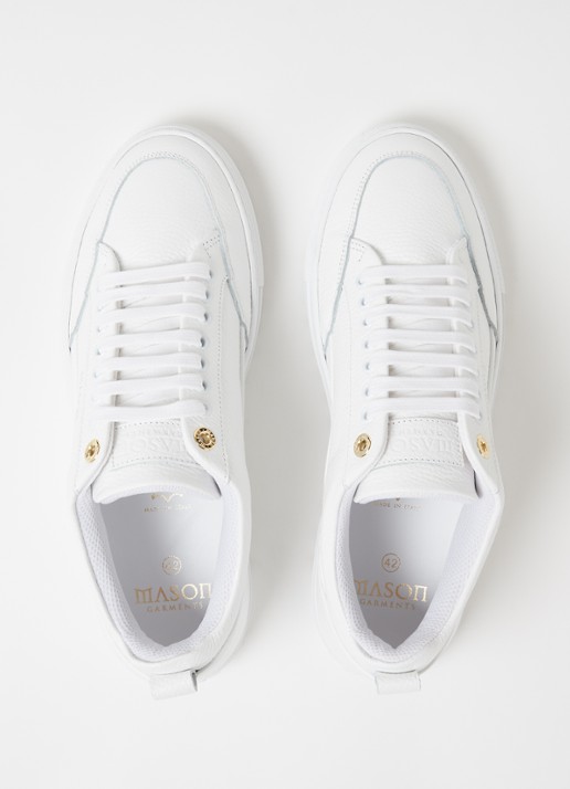 Mason Garments Tia sneaker van leer - detail 4 wit
