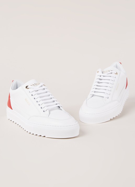 Mason Garments Tia sneaker van leer - detail 4 wit