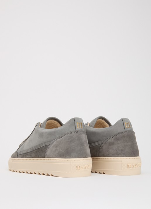 Mason Garments Tia sneaker van nubuck met details van suède - achterkant 4 donkergrijs