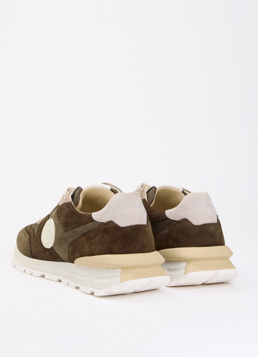 Mason Garments Tia sneaker van nubuck - achterkant 2 bruin