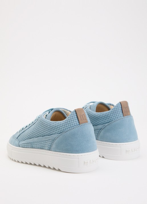 Mason Garments Tia sneaker van suède - achterkant 2 lichtblauw
