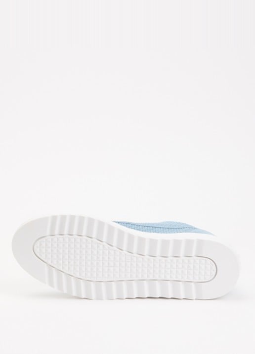 Mason Garments Tia sneaker van suède - detail 5 lichtblauw