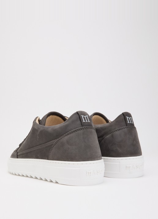 Mason Garments Tia Sollevamento sneaker van nubuck - achterkant 5 middengrijs