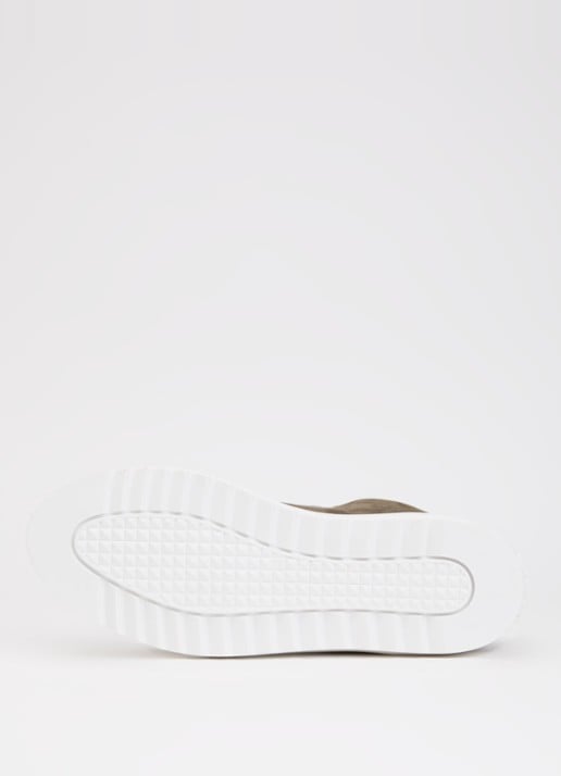 Mason Garments Tia Sport Mescolanza sneaker van nubuck met details van leer - detail 4 olijfgroen