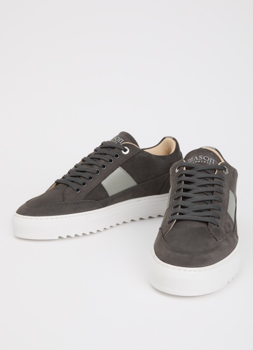 Mason Garments Tia Sport sneaker van nubuck  - detail 3 donkergrijs