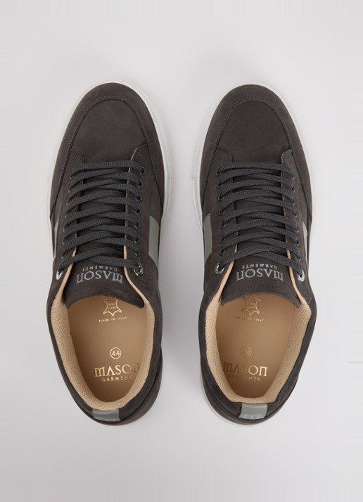 Mason Garments Tia Sport sneaker van nubuck  - detail 4 donkergrijs
