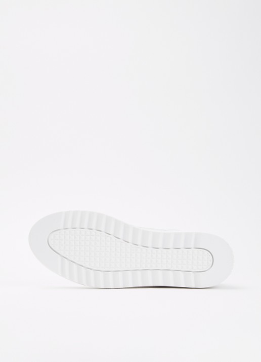 Mason Garments Tia Sport sneaker van suède met leren details - detail 5 wit