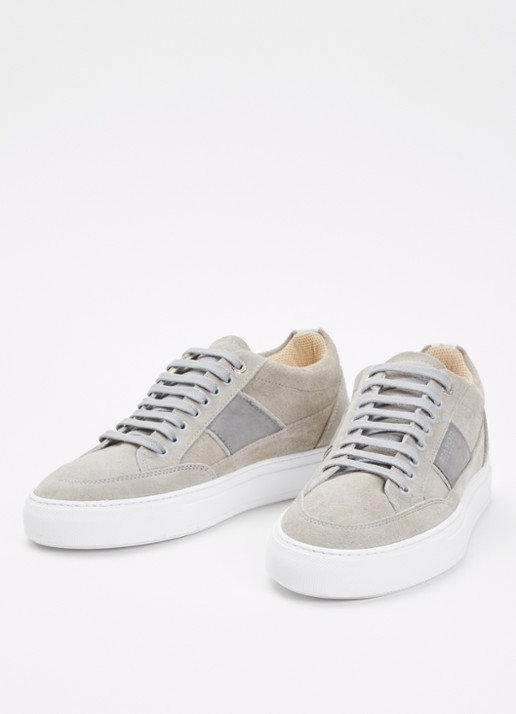 Mason Garments Tia Sport sneaker van suède - detail grijs