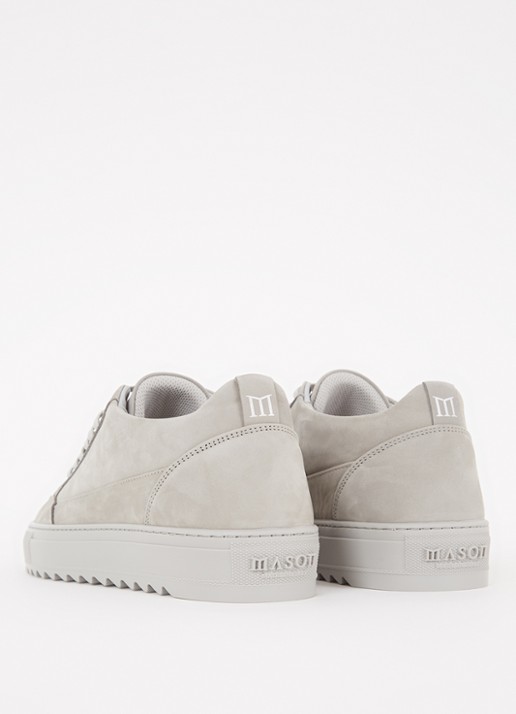 Mason Garments Tia Tonale sneaker van nubuck  - achterkant 5 lichtgrijs