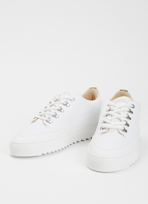 Mason Garments Torino sneaker van leer - detail 2 wit