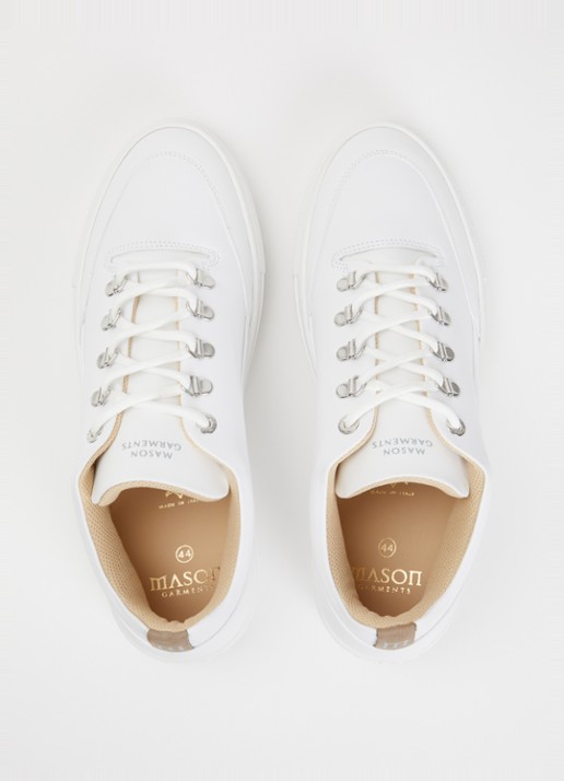 Mason Garments Torino sneaker van leer - detail 3 wit