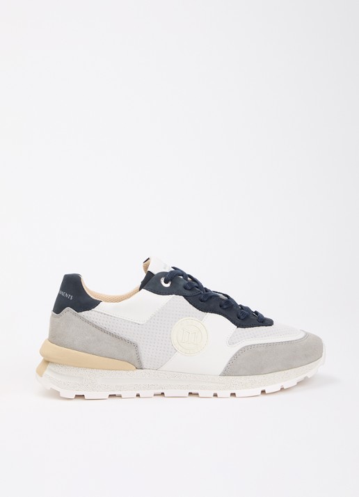 Mason Garments Trail Runner Essenziale sneaker van suède met leren details
