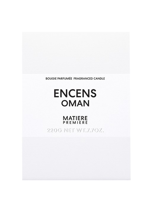 Matiere Premiere Encens Oman Scented Candle - geurkaars 220 gram - voorkant 5 undefined