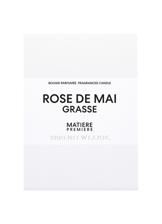 Matiere Premiere Rose de Mai Grasse Scented Candle - geurkaars 220 gram - voorkant 2 undefined