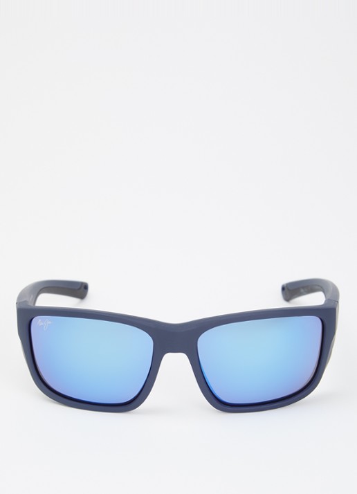 Maui Jim Amberjack zonnebril gepolariseerd MJ896-03 - detail 2 donkerblauw