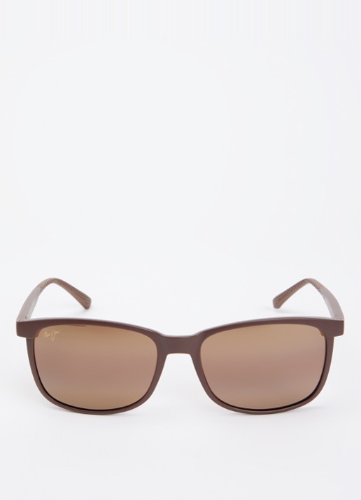 Maui Jim Hulili wayfarer zonnebril gepolariseerd MJ000780  - detail 2 bruin