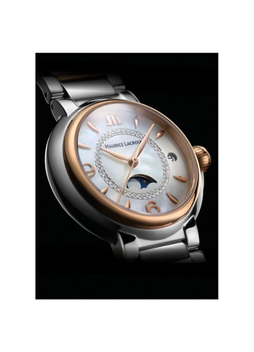 Maurice Lacroix Fiaba Moonphase horloge FA1084-PVP13-150-1 - detail zilver