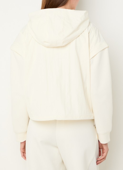 Max & Co Bavero sweatvest met capuchon - achterkant 6 gebroken wit