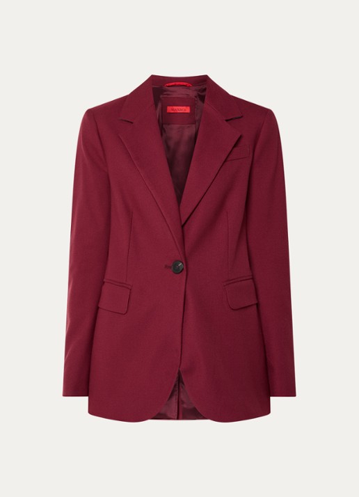 Max & Co Blazer met klepzakken - voorkant 3 bordeauxrood