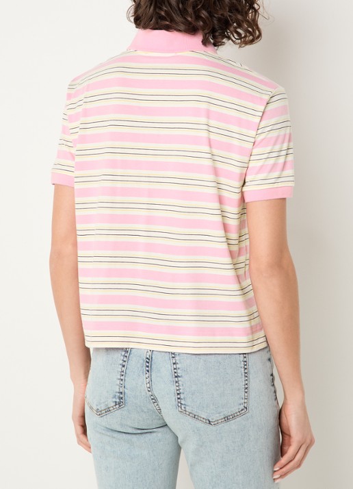 Max & Co Comandare polo met streepprint - achterkant 2 roze
