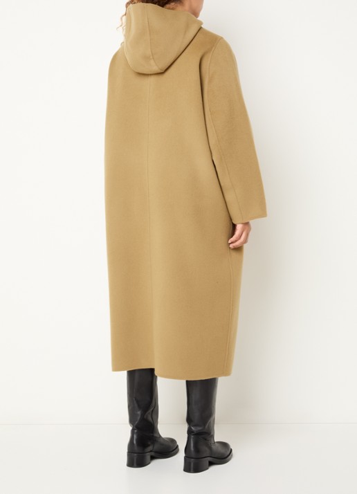 Max & Co Mantel met afneembare capuchon - achterkant 3 camel
