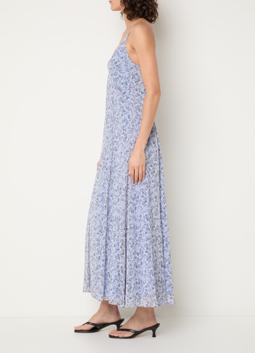 Max & Co Maxi jurk met bloemenprint - voorkant 3 lavendel