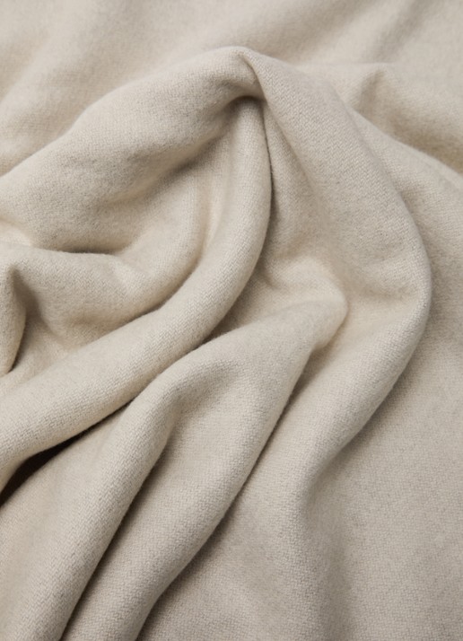 Max & Co Mcaindole reversible sjaal met franjes 190 x 65 cm - detail 3 creme