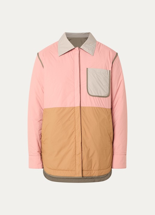 Max & Co Mcodomino reversible jack met steekzakken - voorkant 3 oudroze