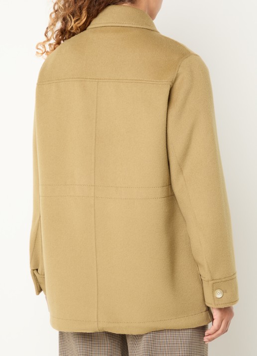 Max & Co Mcoleva jack van wol - achterkant camel
