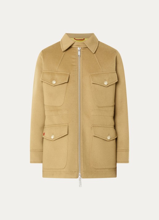 Max & Co Mcoleva jack van wol - voorkant 2 camel