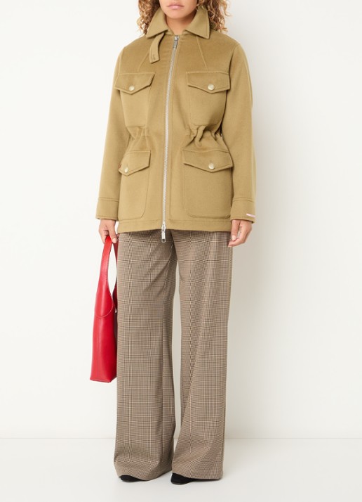 Max & Co Mcoleva jack van wol - voorkant 3 camel
