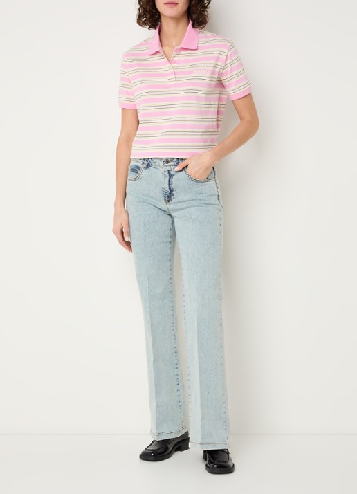 Max & Co Mcopasta1 high waist loose fit jeans met lichte wassing - voorkant 3 indigo