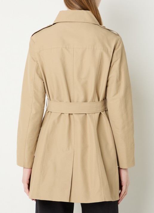 Max & Co Milo double-breasted trenchcoat met steekzakken - achterkant 3 camel