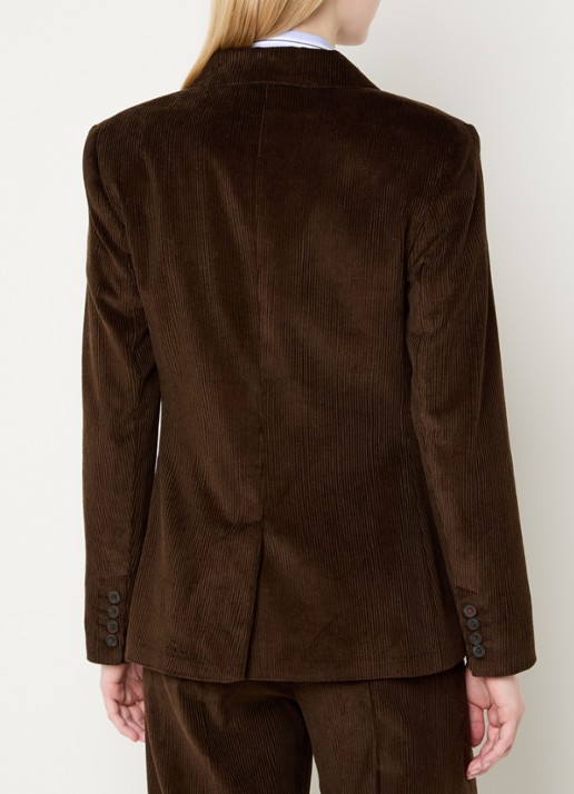 Max & Co Opunzia blazer van corduroy - achterkant 4 lichtbruin