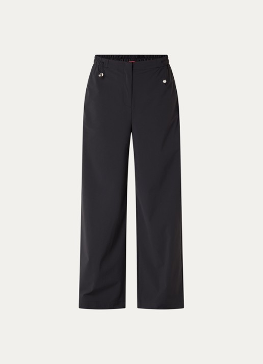 Max & Co Orche high waist wide fit pantalon - voorkant zwart